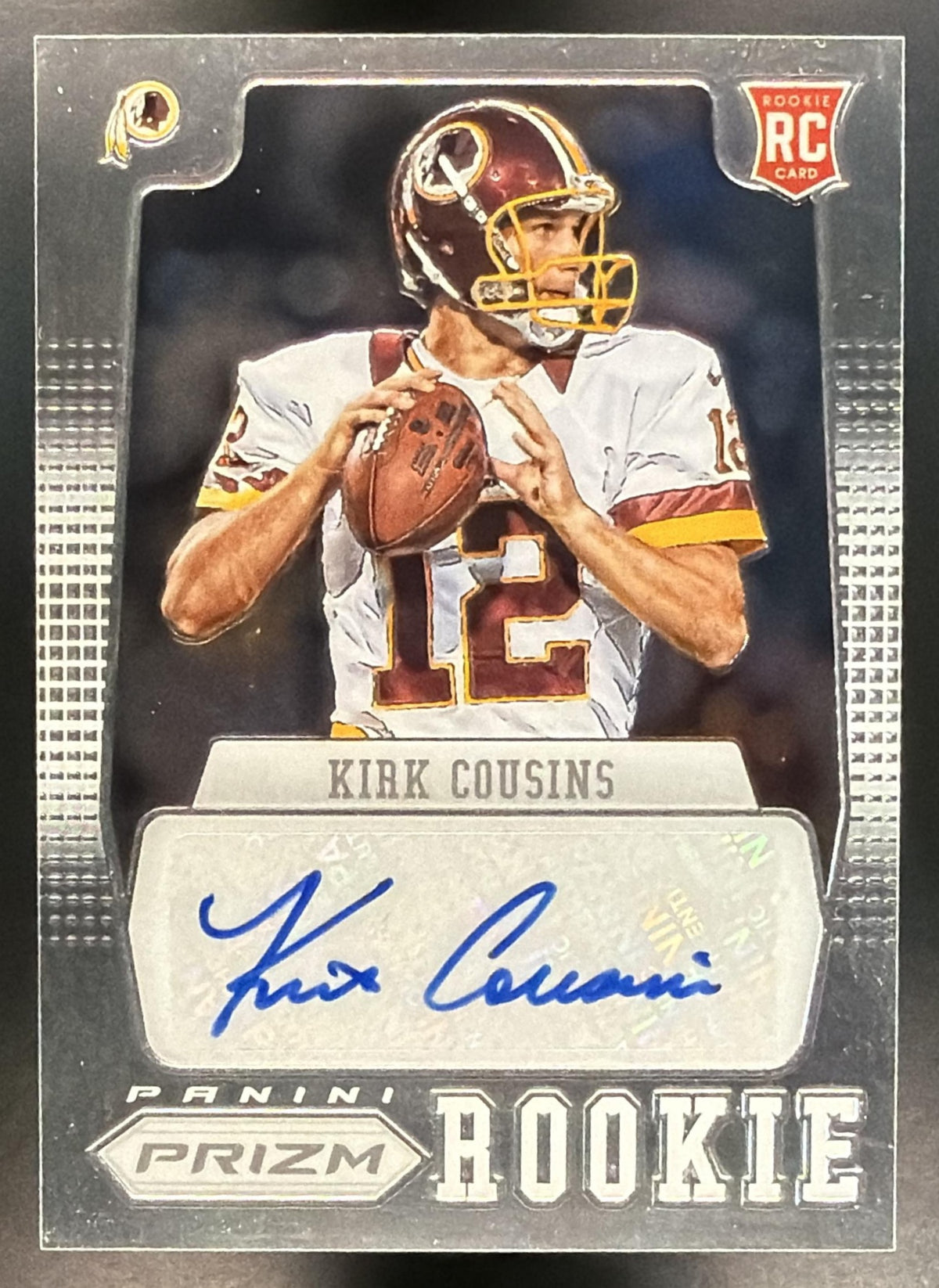 2012 Panini Prizm Kirk Cousins #277 Auto 455/499 RC