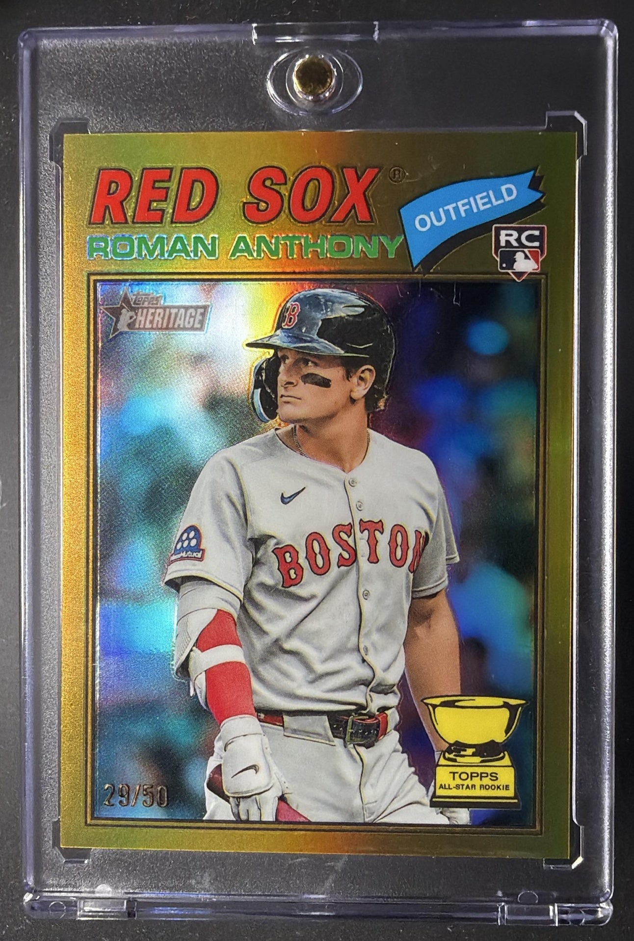 2026 Topps Heritage Roman Anthony #86 Chrome Gold Refractor 29/50 RC