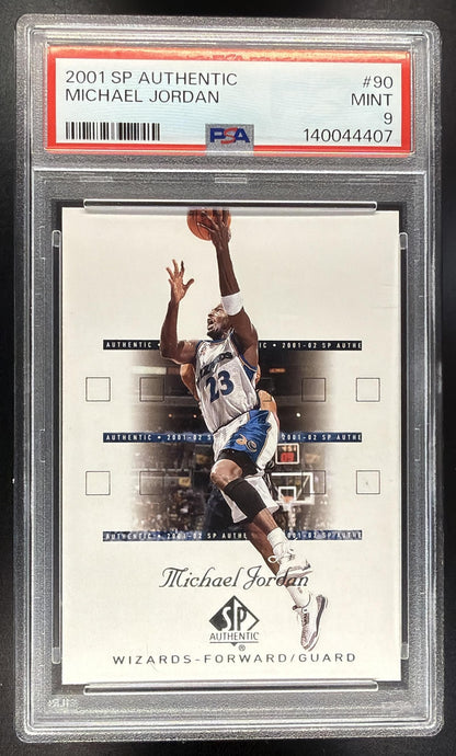 2001-02 SP Authentic Michael Jordan #90 PSA 9