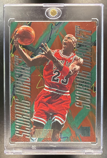 1995-96 Fleer Metal Michael Jordan #4 Scoring Magnet