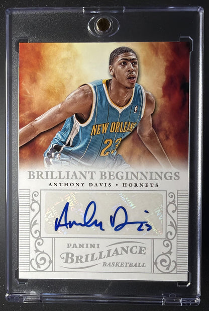 2012-13 Panini Brilliance Anthony Davis #5 Brilliant Beginnings Auto RC