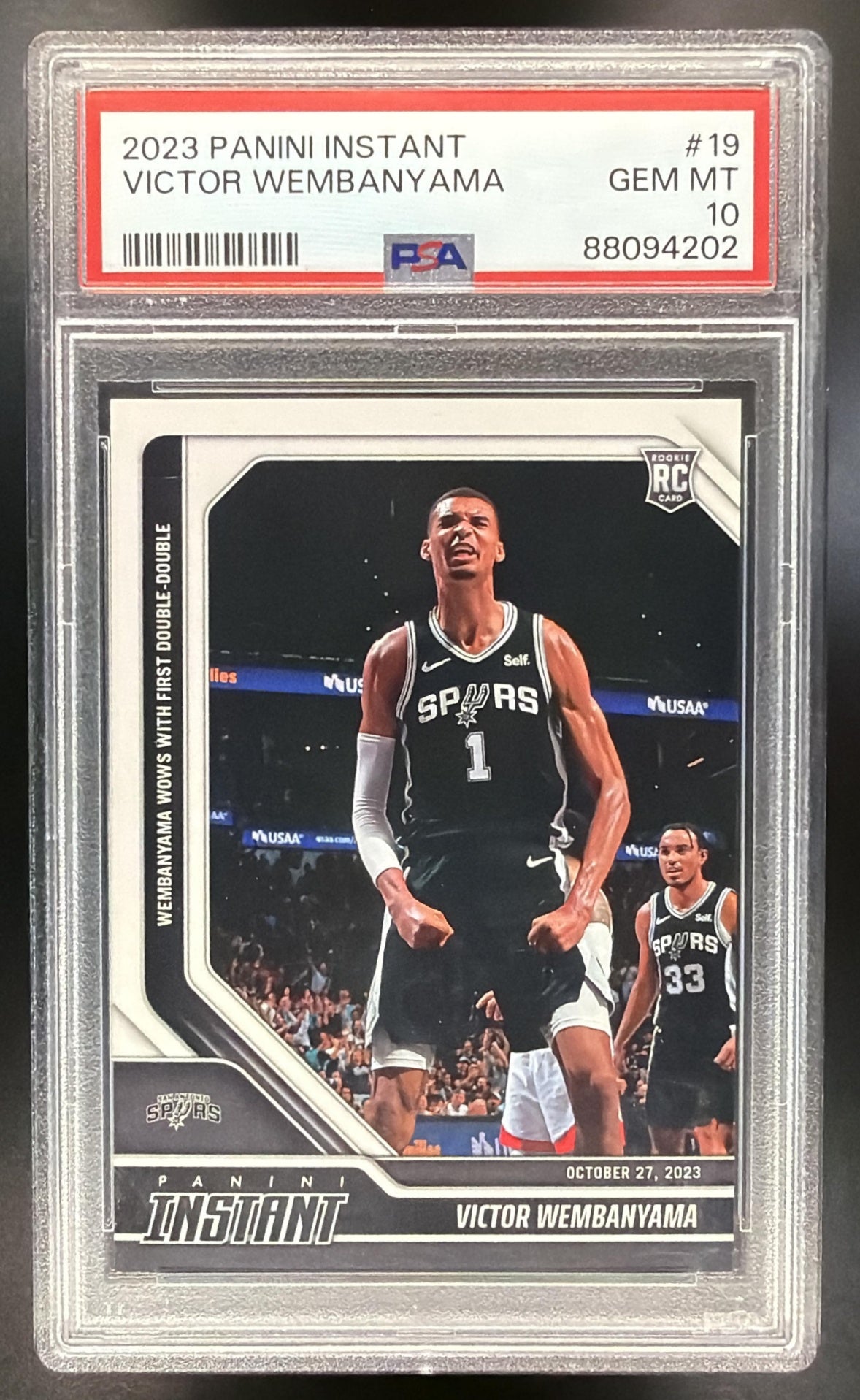 2023-24 Panini Instant NBA Victor Wembanyama #19 RC PSA 10