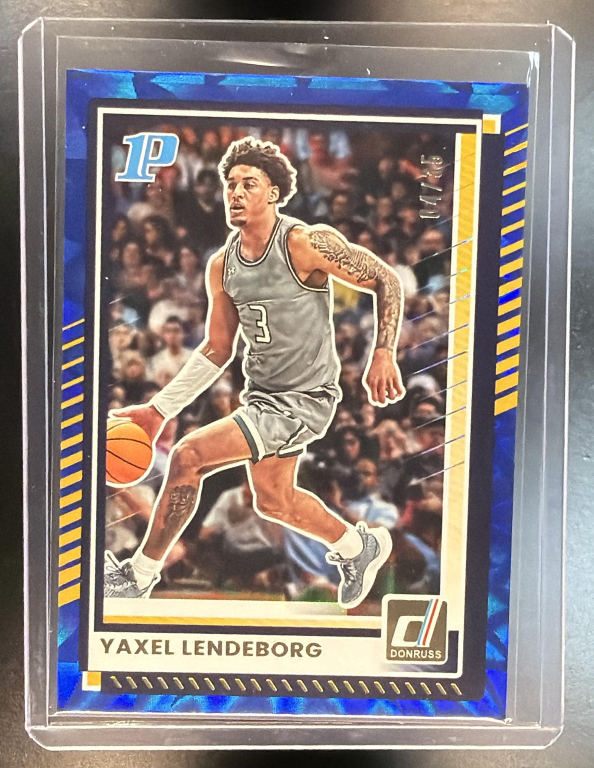 2025-26 Panini Donruss Yaxel Landeborg #75 Blue Explosion 04/35