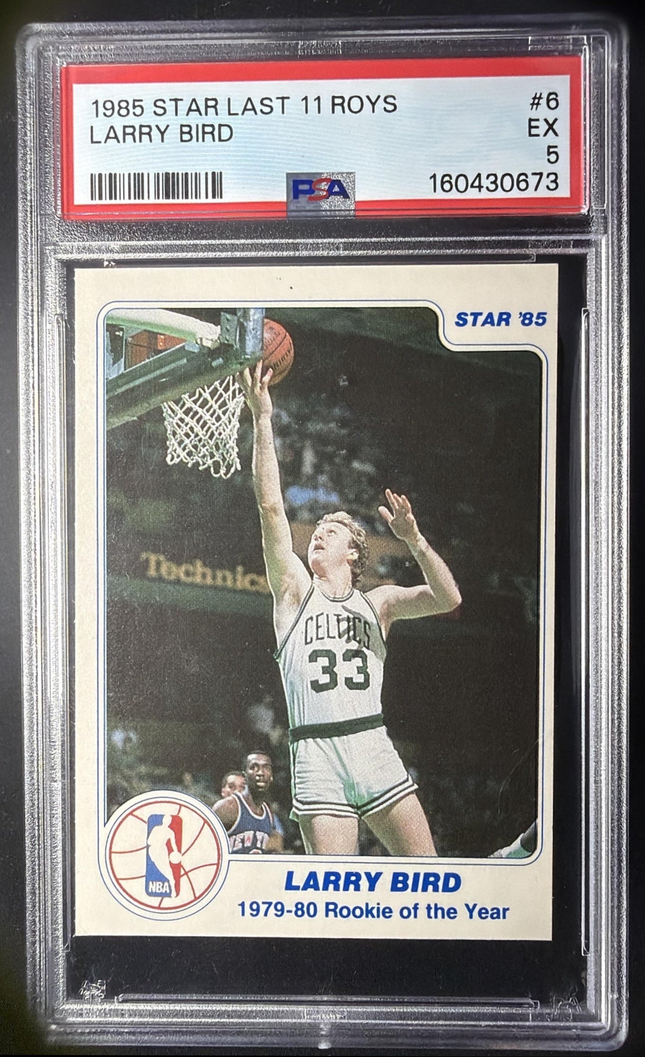 1984-85 Star Larry Bird #6 PSA 5