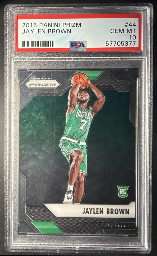 2016-17 Panini Prizm Jaylen Brown #44 RC PSA 10