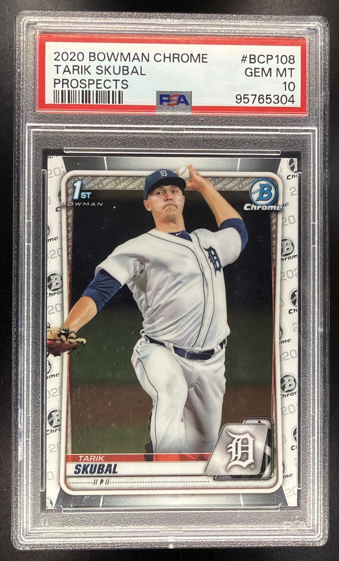 2020 Bowman Tarik Skubal #BCP-108 Chrome Prospects PSA 10