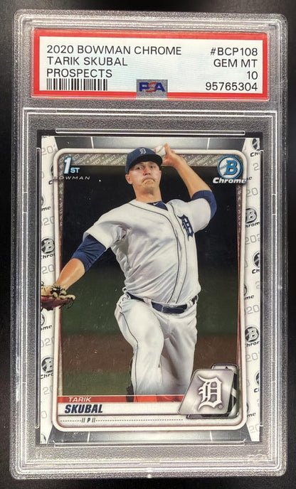 2020 Bowman Tarik Skubal #BCP-108 Chrome Prospects PSA 10