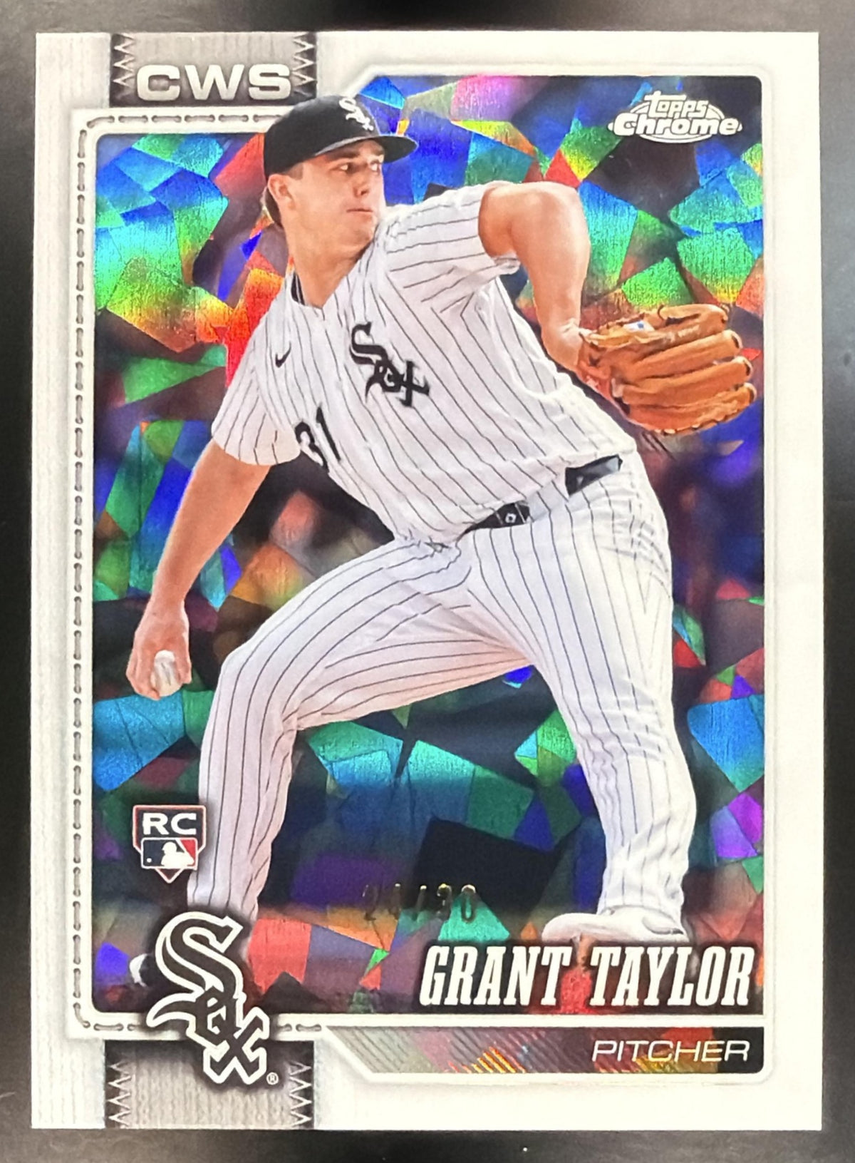 2026 Topps Chrome Sapphire Grant Taylor #85 White 24/30 RC