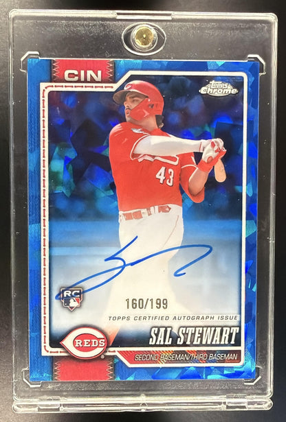 2026 Topps Chrome Sapphire Sal Stewart #RA-STE Auto 160/199 RC