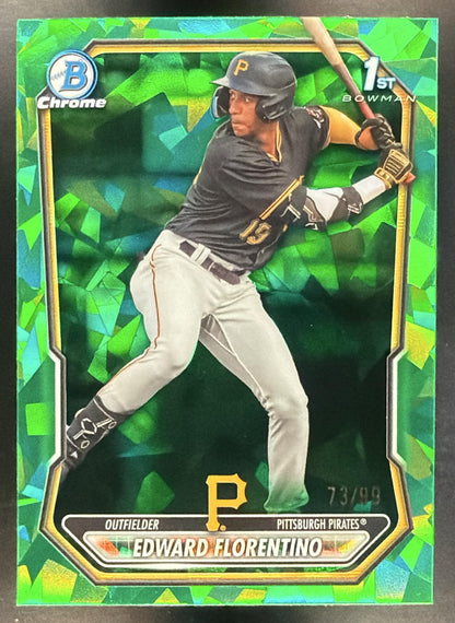 2026 Bowman Sapphire Baseball Edward Florentino #BCP-82 1st Green 73/99