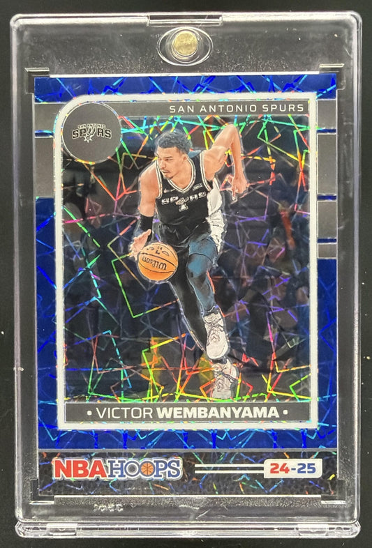 2024-25 Panini Hoops Victor Wembanyama #165 /49 Blue Laser