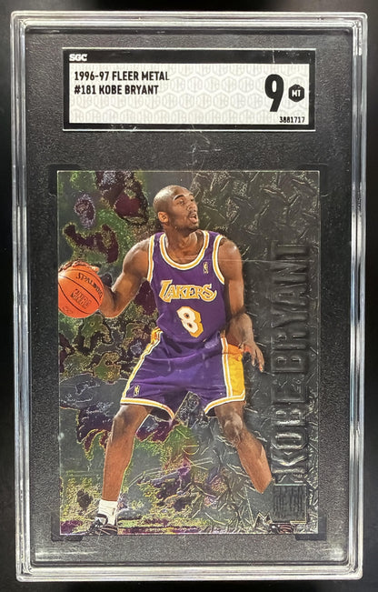 1996-97 Skybox Metal Kobe Bryant #181 RC SGC 9