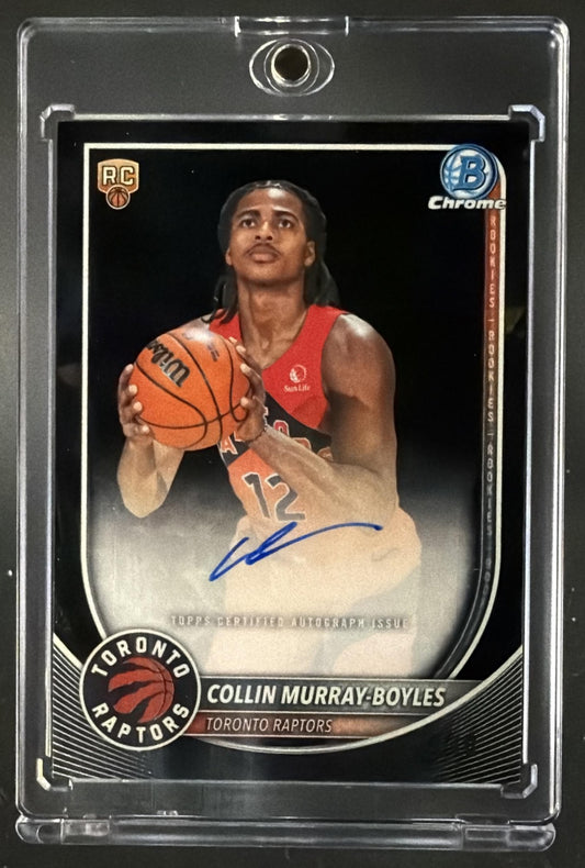 2025-26 Bowman Collin Murray-Boyles #BCA-CMB Chrome Auto RC Black Sapphire /10