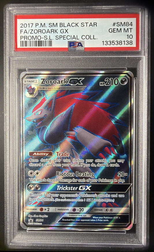 2016-19 Pokemon SM Black Star Promos Zoroark #SM84 PSA 10