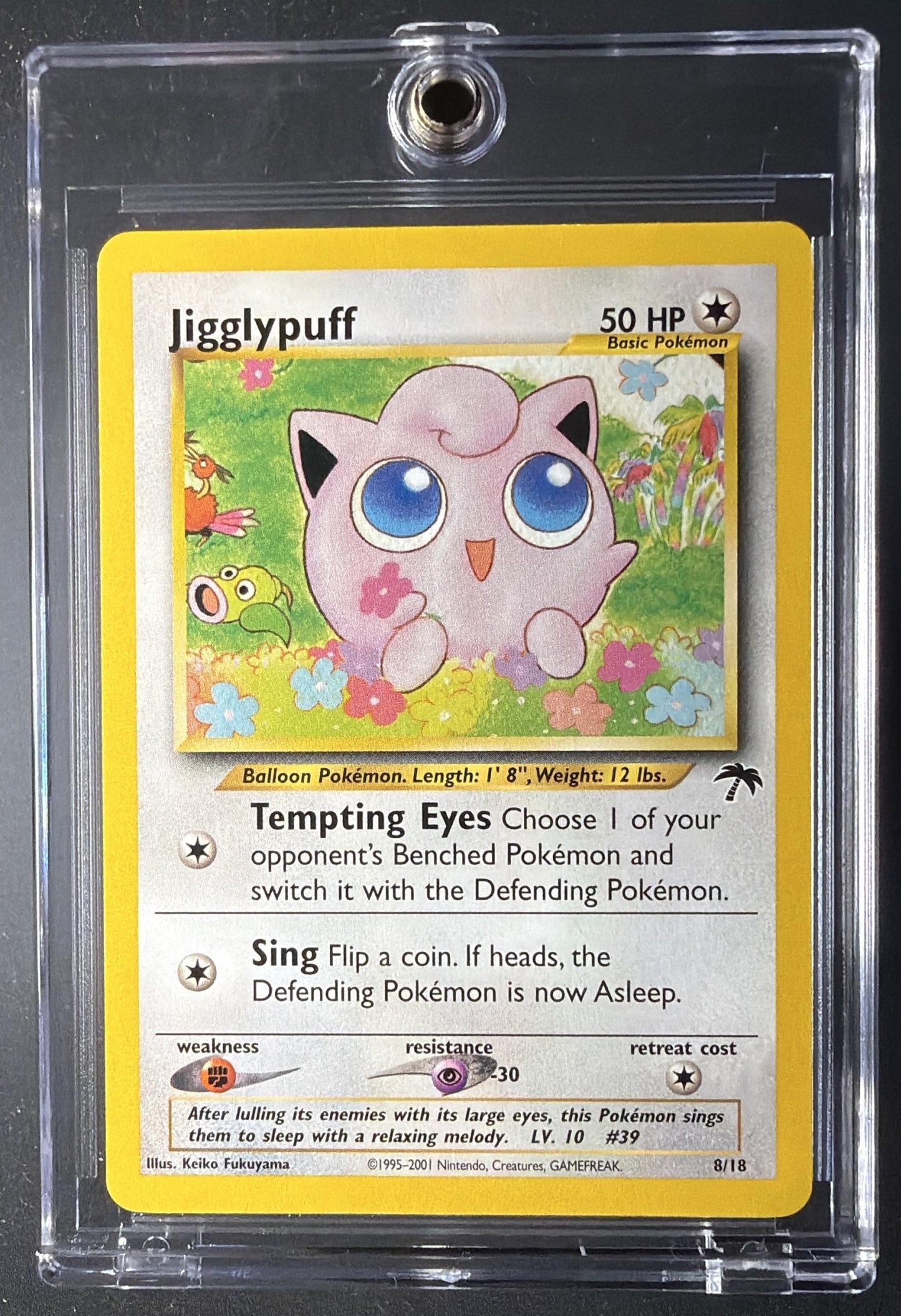 2001 Pokemon Southern Islands Jigglypuff #8/18