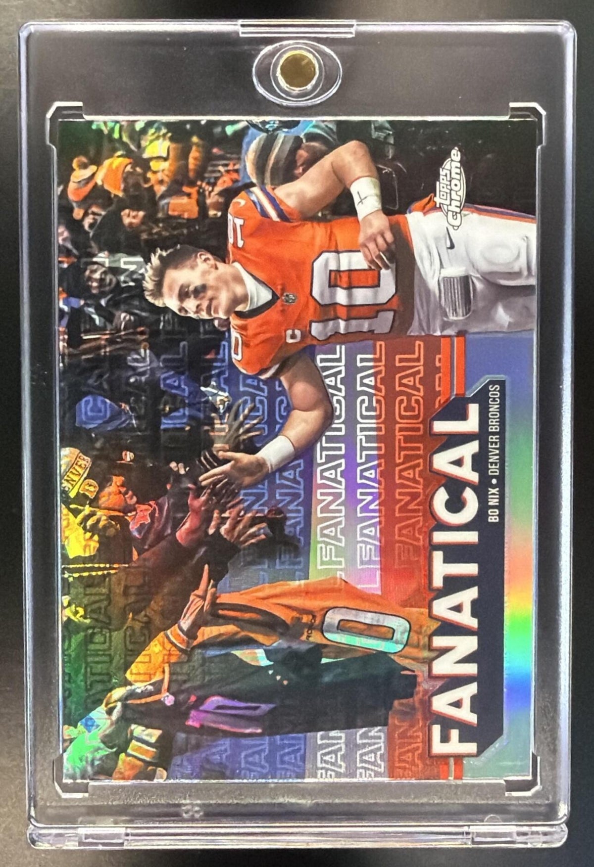 2025 Topps Chrome Bo Nix #FF-18 Fantical SP