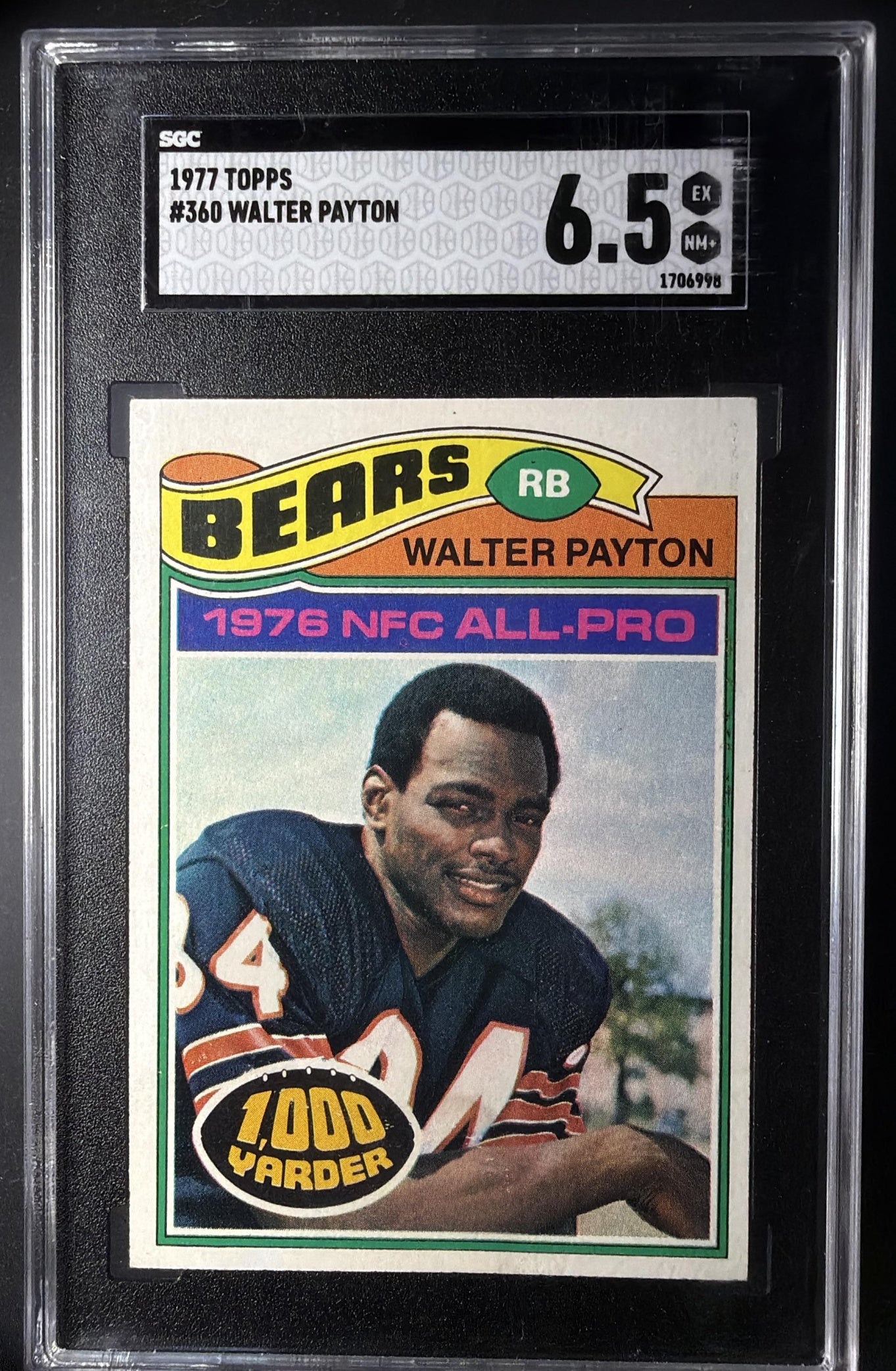 1977 Topps Walter Payton #360 SGC 6.5