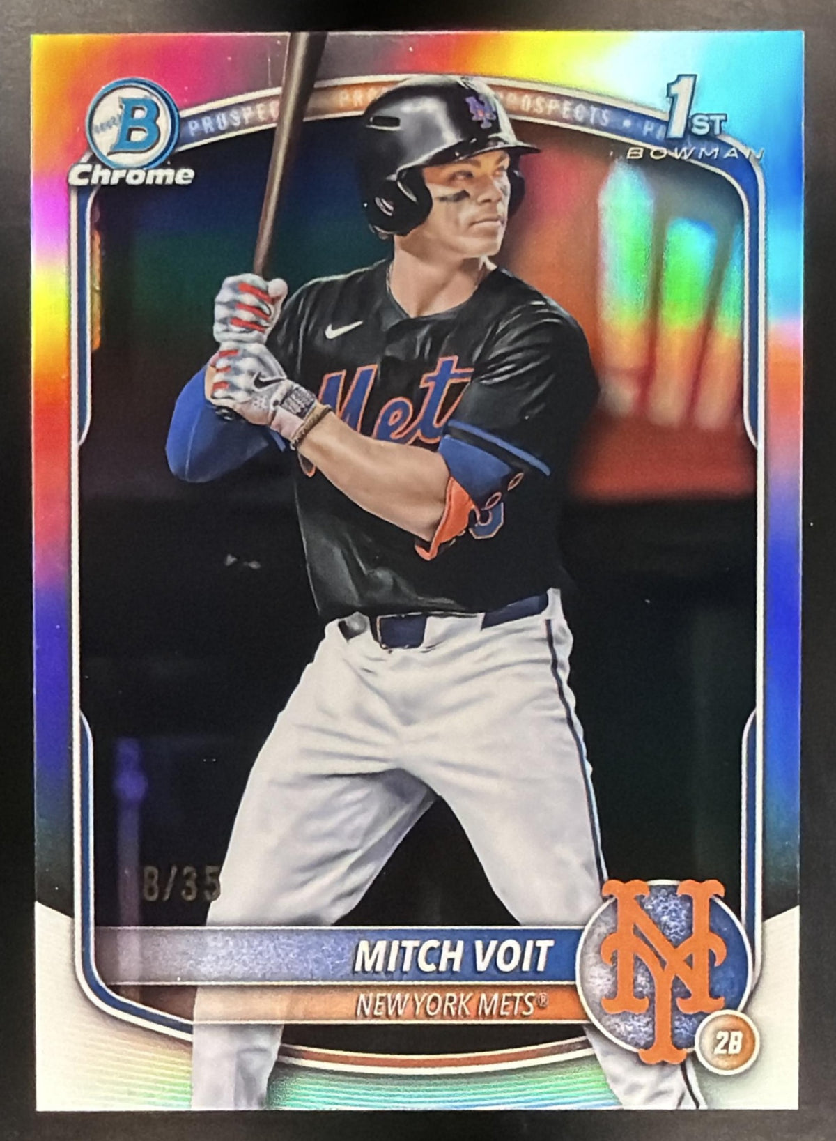 2025 Bowman Draft Baseball Mitch Voit #BDC-71 1st Logofractor 18/35