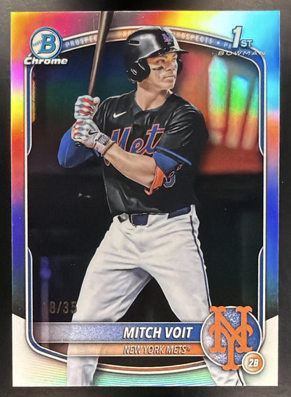 2025 Bowman Draft Baseball Mitch Voit #BDC-71 1st Logofractor 18/35