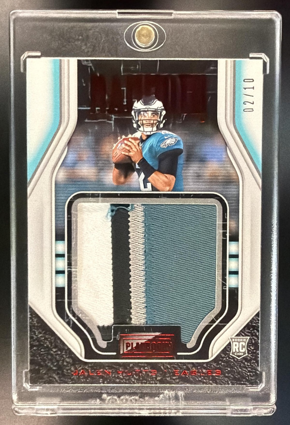2020 Panini Playbook Jalen Hurts #MM-JU Rookie Patch /10