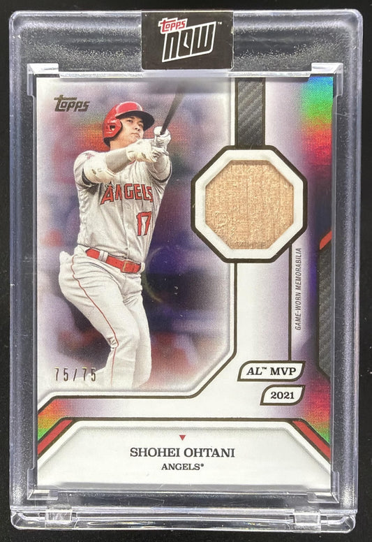 2025 Topps MVP Collection Shohei Ohtani #3-R Relics Purple Foil 75/75 Bat