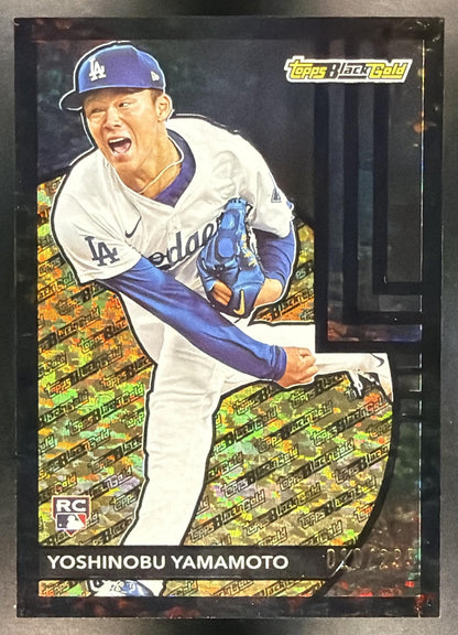 2024 Topps Update Series Baseball Yoshinobu Yamamoto #BG-13 Black Gold 010/299