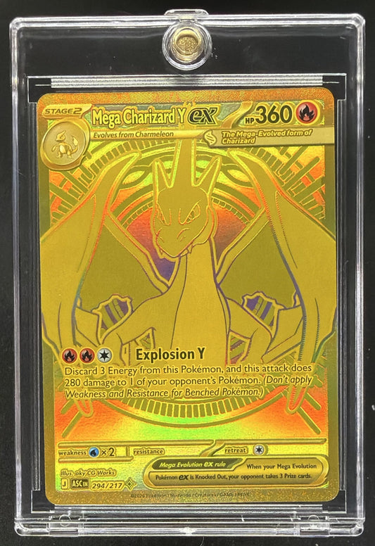 2026 Pokemon Ascended Heroes Mega Charizard Y ex #294/217 Hyper Rare