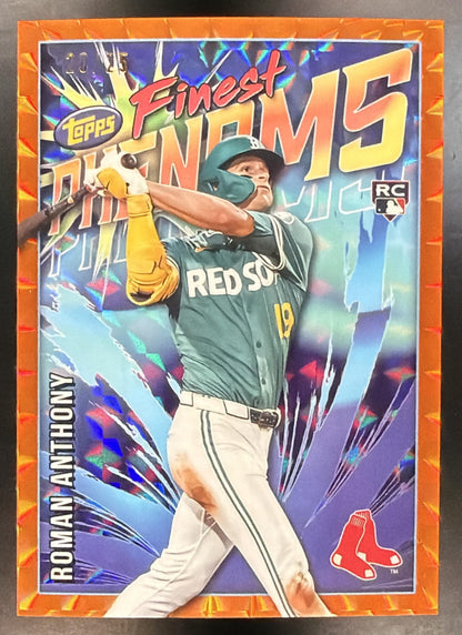 2026 Topps Finest Baseball Roman Anthony #FP-2 Phenoms Orange Geometric Refractor 20/25 RC