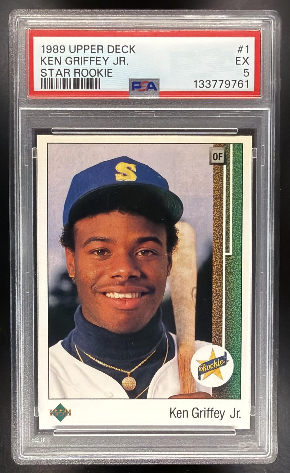 1989 Upper Deck Ken Griffey Jr. #1 RC PSA 5