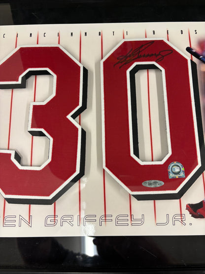 Ken Griffey Jr Signed Number Pieces UDA W/ Original COA