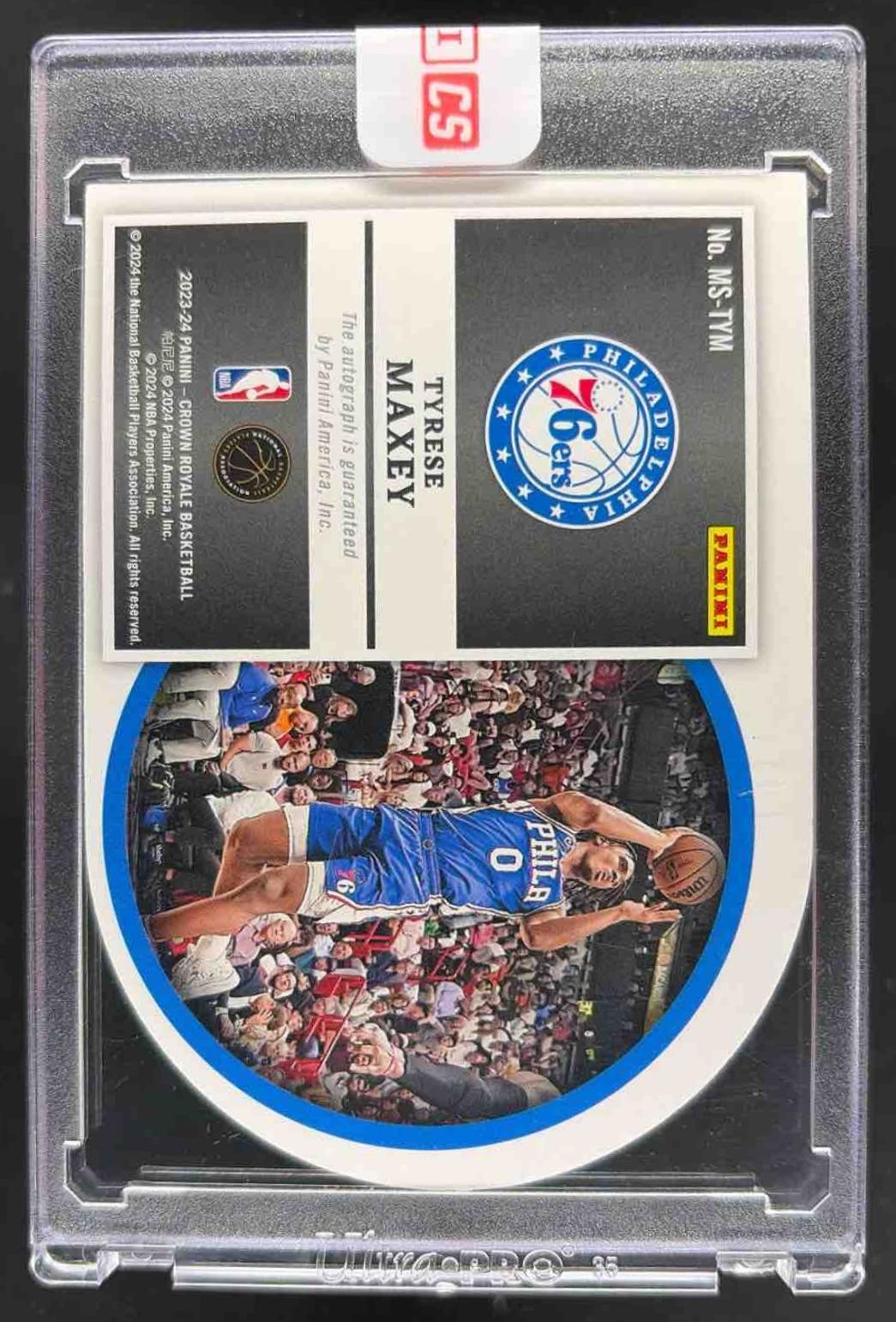 2023-24 Panini Crown Royale Tyrese Maxey #MS-TYM Majestic Signatures 44/49 Auto