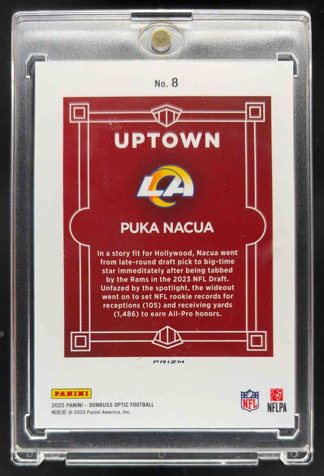 2025 Panini Optic Puka Nacua Uptown Case Hit