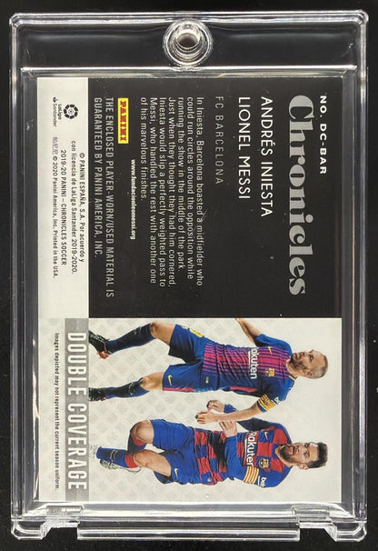 2019-20 Chronicles Lionel Messi Andres Iniesta Dual Patch