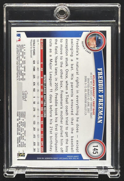 2011 Topps Freddie Freeman #145 RC Cognac Diamond Anniversary