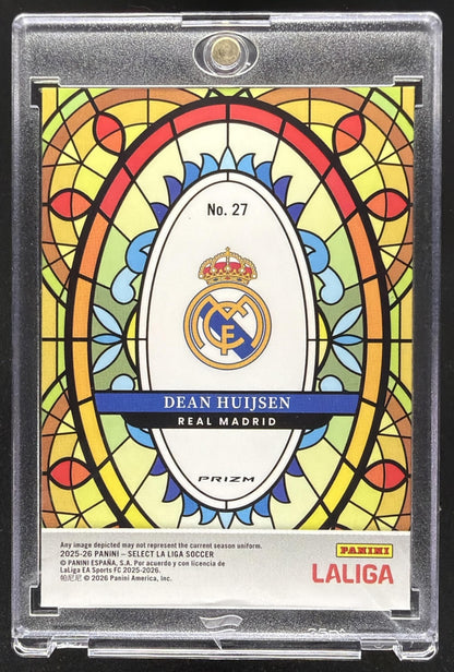 2025-26 Panini Select La Liga Dean Huijsen #27 Stained Glass
