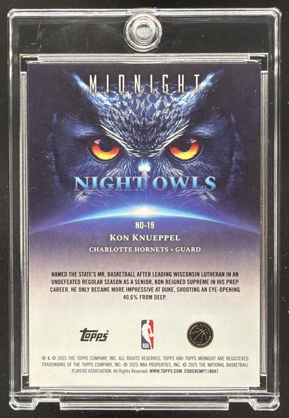 2025-26 Topps Midnight Kon Knueppel #NO-19 Night Owls