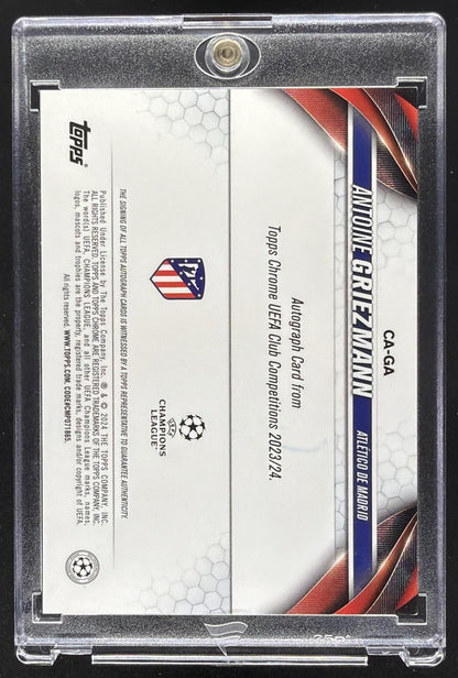 2023 Topps Chrome UEFA Club Competitions Antoine Griezmann #CA-GA Auto Refractor /75
