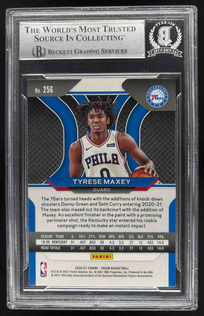 2020-21 Panini Prizm Tyrese Maxey #RS-TMX Rookie Signatures Auto RC