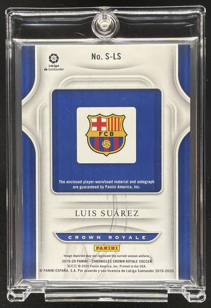 2019-20 Crown Royale Luis Suarez Patch Auto /65