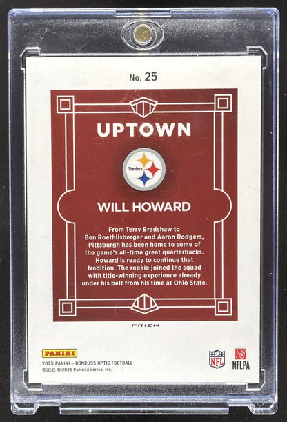 2025 Panini Donruss Optic Will Howard #25 Uptown RC
