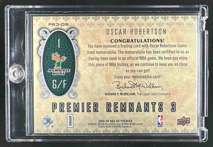 2008 Upper Deck Premier Oscar Robertson #PR3-OR /25