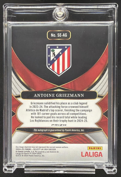 2023-24 Panini Select La Liga Antoine Griezmann #PS-AG Pitchside Signatures Auto
