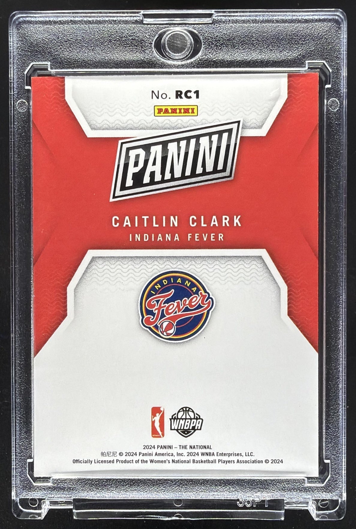 2024 Panini National NSCC Wrapper Redemption Caitlin Clark #RC1 Rookies /399
