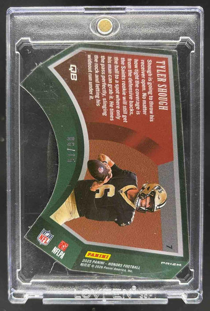 2025 Panini Honors Tyler Shough #7 2002 Rookies Blue 6/15 RC Saints