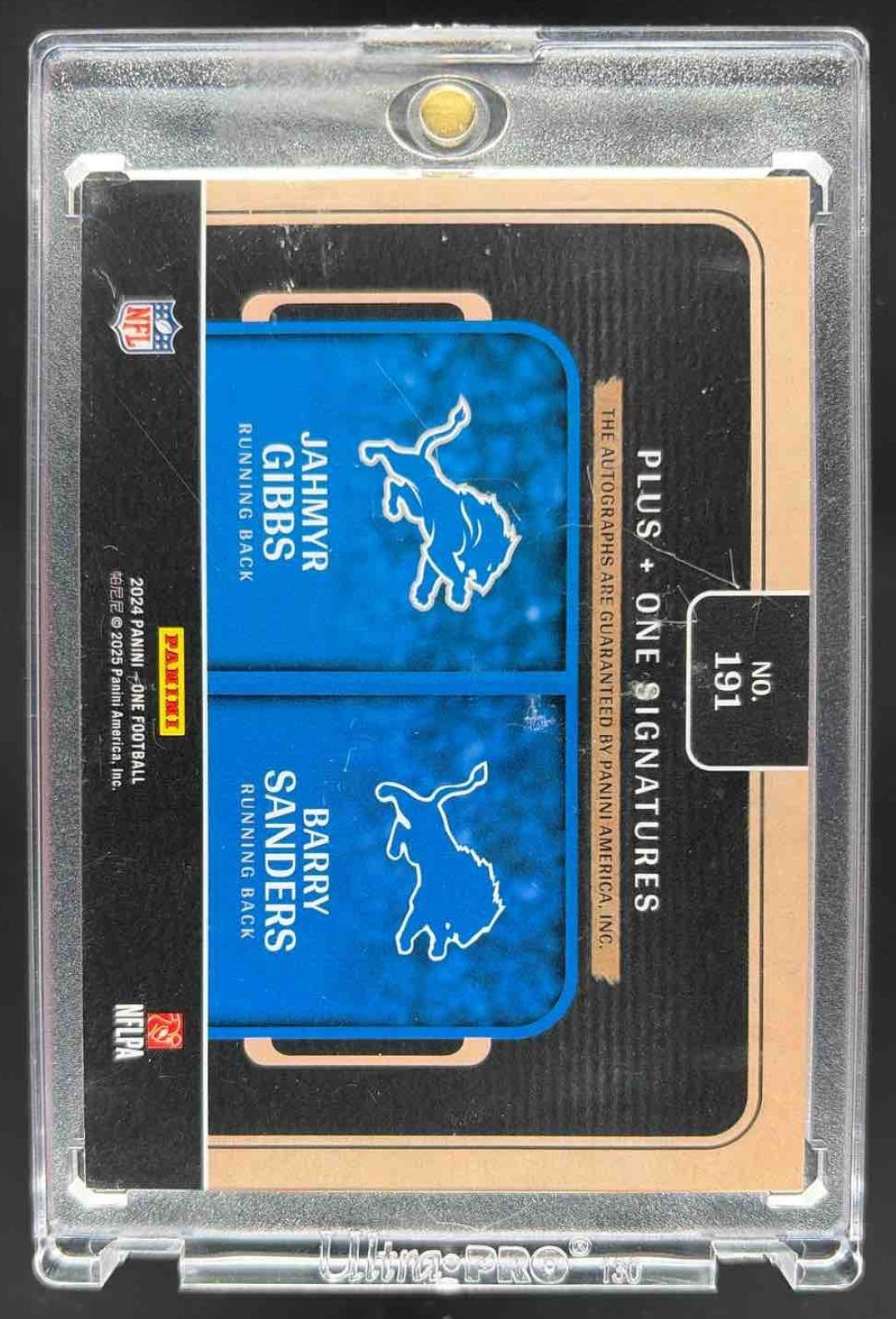 2023 Panini One Jahmyr Gibbs #108 Bronze 2/49 Auto RC Day Lions