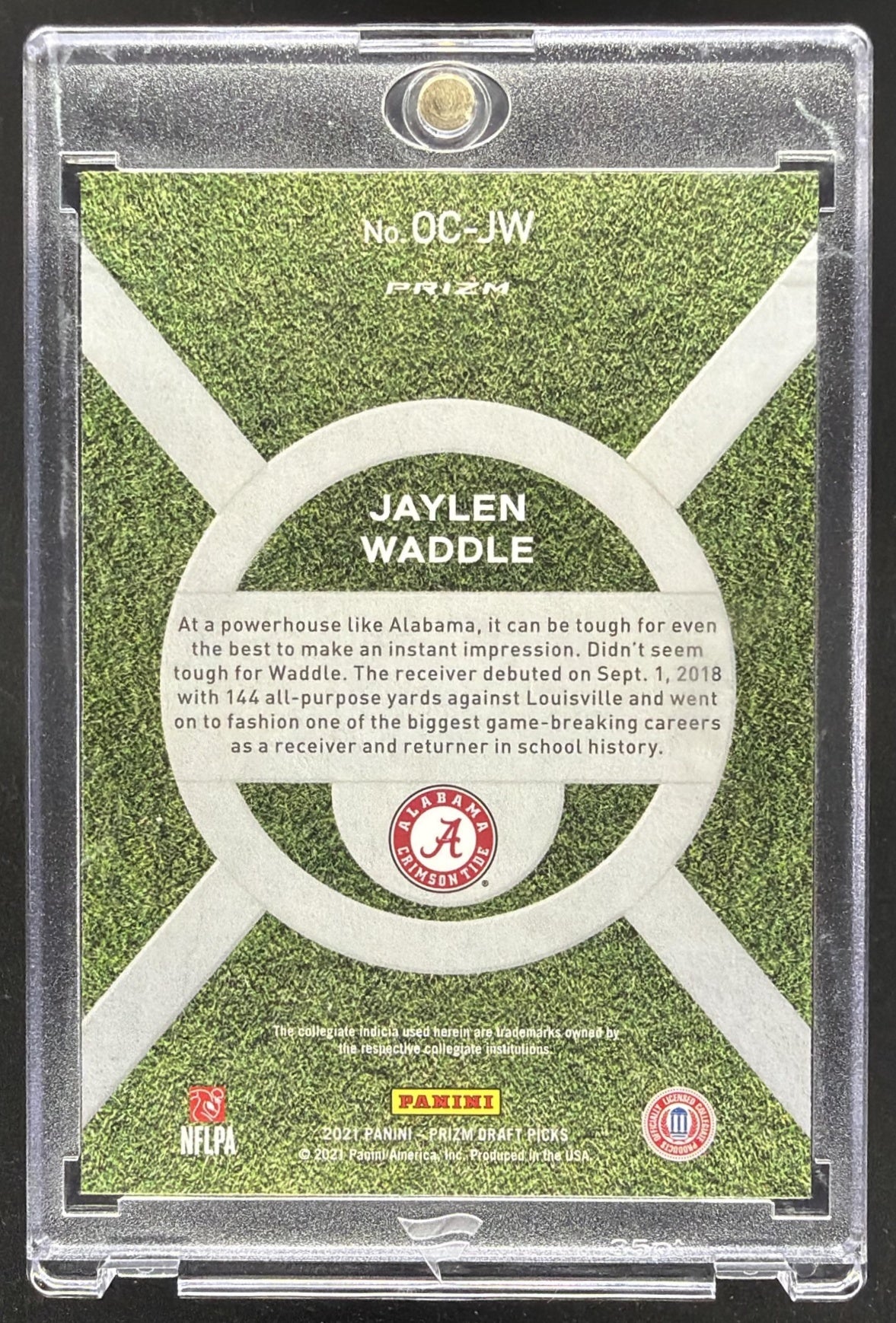 2021 Panini Prizm DP Jaylen Waddle On Campus