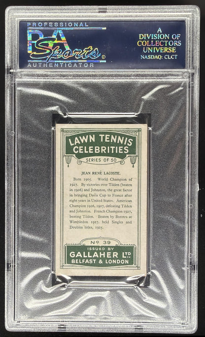 1928 Gallagher Jean Rene Lawn Tennis PSA 7