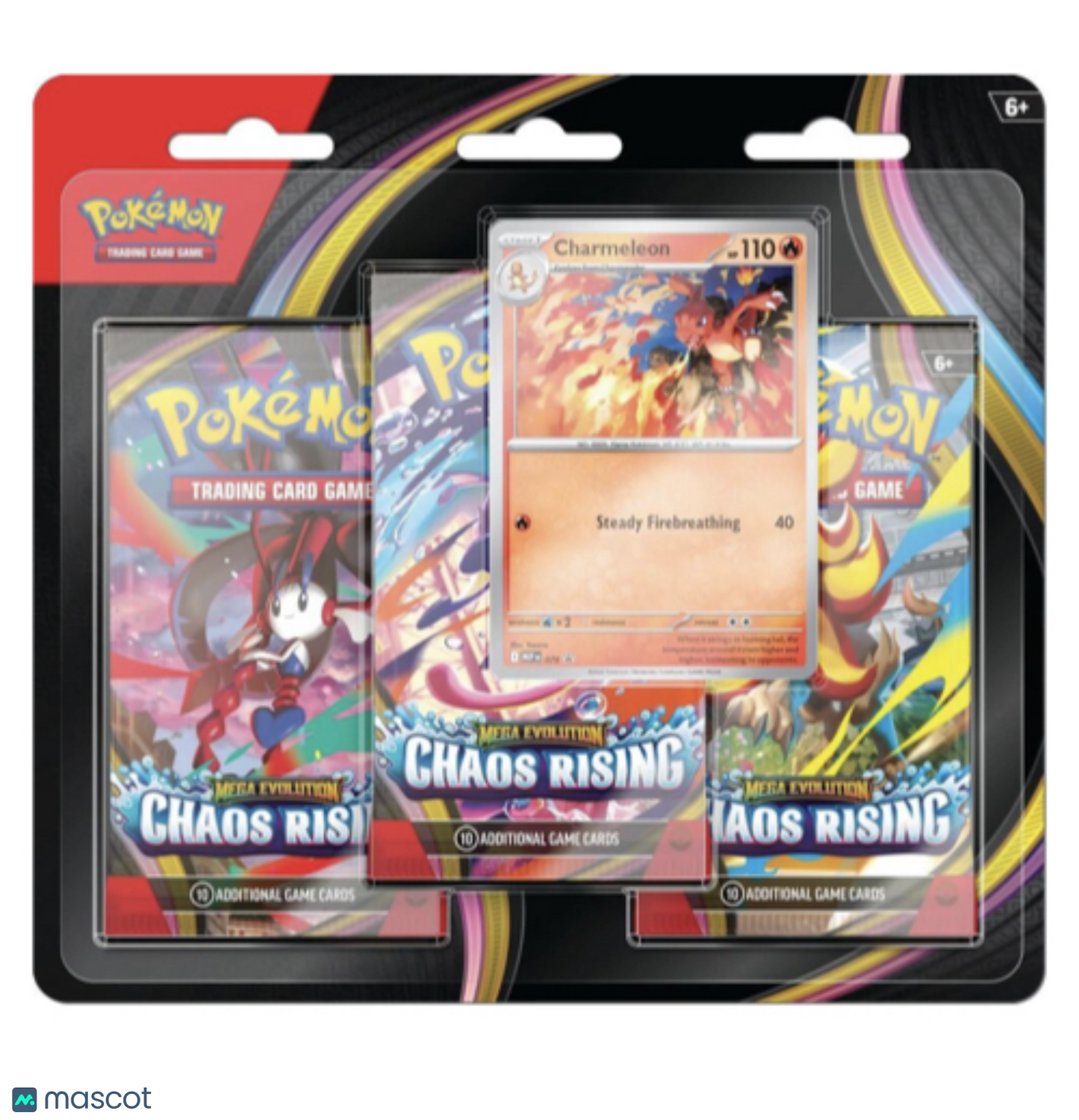 Pokemon Mega Evolution Chaos Rising 3 Pack Blister