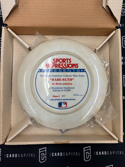Sports Impressions Babe Ruth Collectible Plate