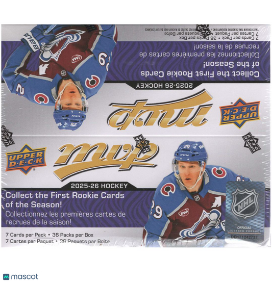 2025-26 Upper Deck MVP NHL Hockey Retail Box
